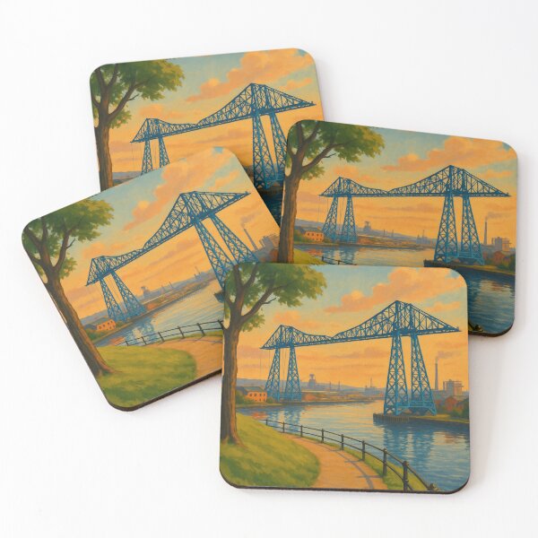 Item preview, Middlesbrough Transporter Bridge at Sunset designed and sold by Places On Earth.