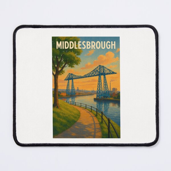 Item preview, Middlesbrough Transporter Bridge at Sunset designed and sold by Places On Earth.
