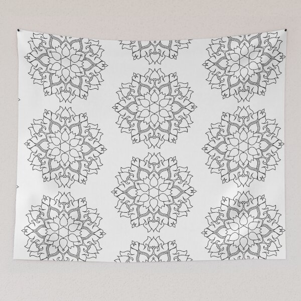 Item preview, Circular pattern in the form of a mandala. Henna tatoo mandala. Mehndi style. Decorative pattern in oriental style designed and sold by WP-7824.
