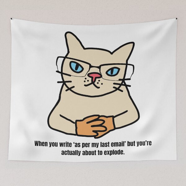 Item preview, Funny Corporate Cat - Relatable Office Humor  designed and sold by NelayArts.