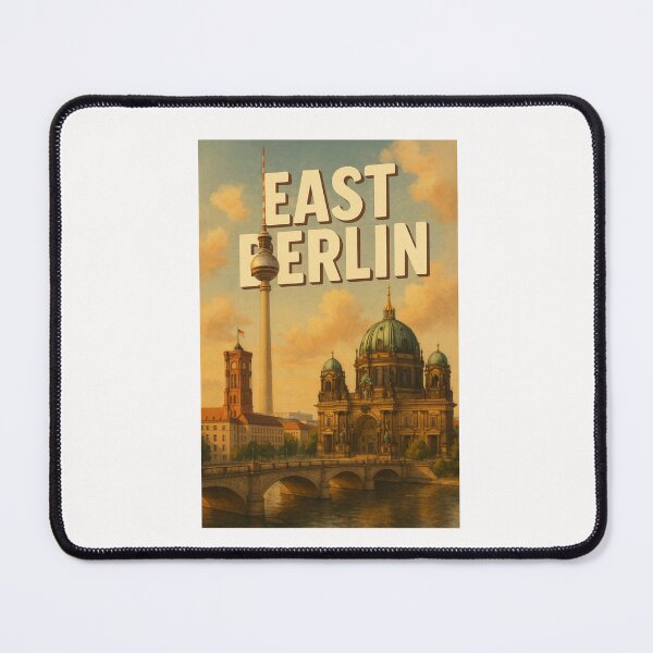 Item preview, East Berlin Cathedral and Fernsehturm with Warm Sky designed and sold by Places On Earth.