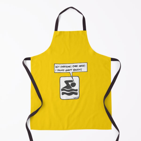 Item preview, Giant Bacon Swimming Sign Joke designed and sold by PumpkinPieComic.