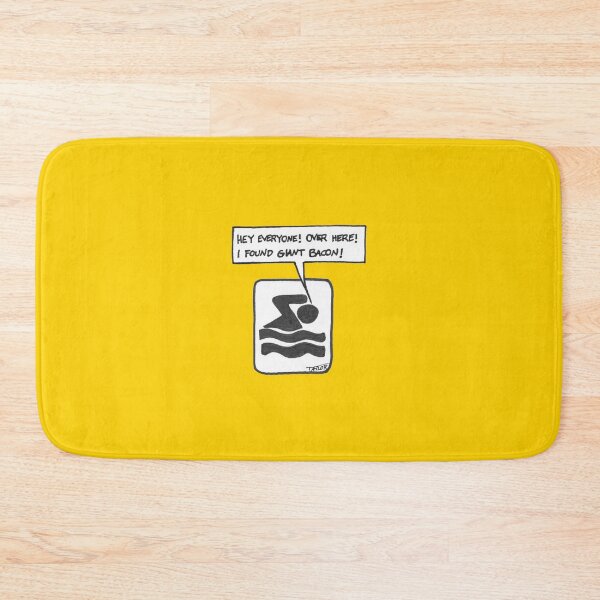 Item preview, Giant Bacon Swimming Sign Joke designed and sold by PumpkinPieComic.