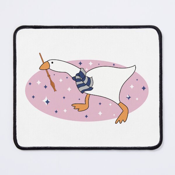 Item preview, Goose Wizard Wand Blue And Gray Scarf Sticker designed and sold by The Pretty Hippo Company.