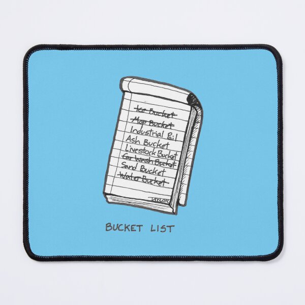 Item preview, Bucket List Joke Literal List of Buckets designed and sold by PumpkinPieComic.