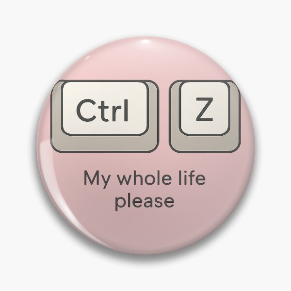 Item preview, Ctrl Z My Life Minimalist Joke designed and sold by Patternicity.