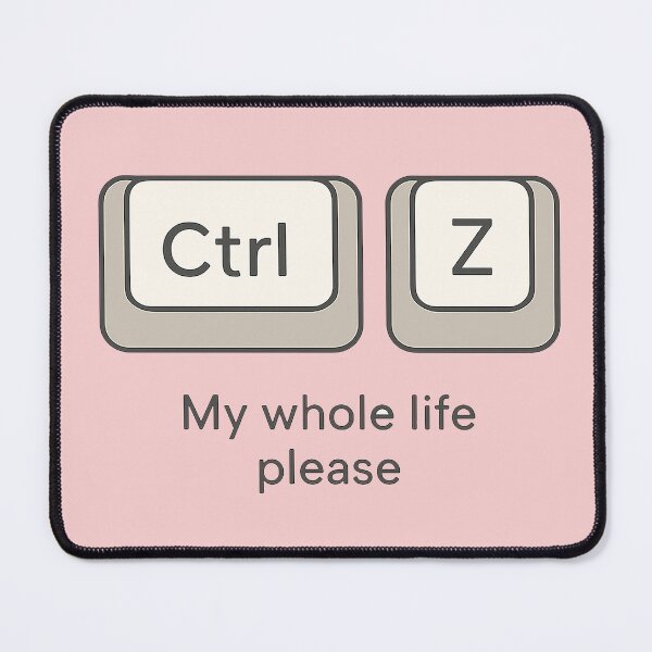 Item preview, Ctrl Z My Life Minimalist Joke designed and sold by Patternicity.
