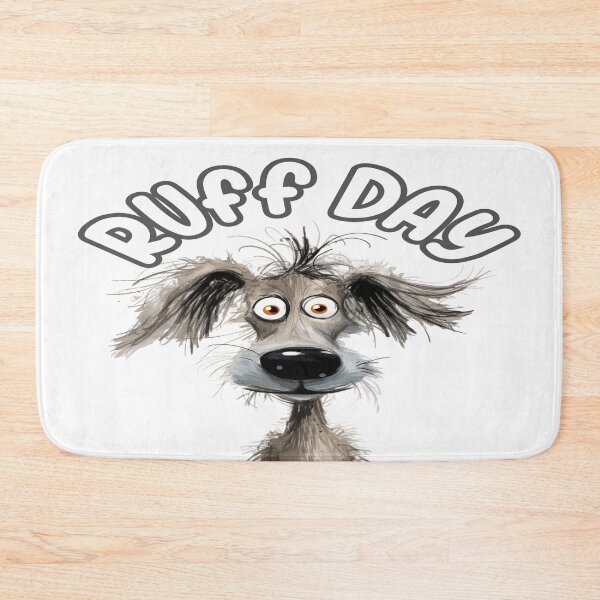 Item preview,  Ruff Day Funny Wild Dog Illustration designed and sold by ArtbyCrystal.