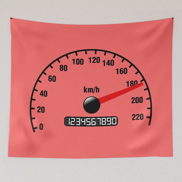 Item preview, SPEEDOMETER (#FF6666) designed and sold by Marlon Oseguera.