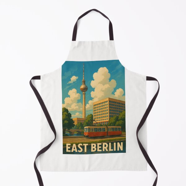 Item preview, East Berlin Tram with Fernsehturm and Urban Canal designed and sold by Places On Earth.