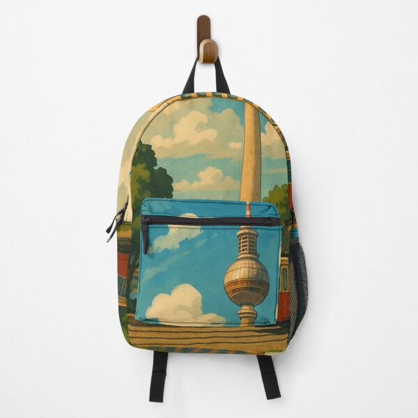 Item preview, East Berlin Tram with Fernsehturm and Urban Canal designed and sold by Places On Earth.