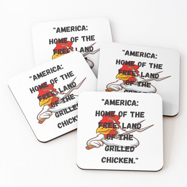 Item preview, "America: Home of the Free, Land of the Grilled Chicken" designed and sold by Pamthedesigner.