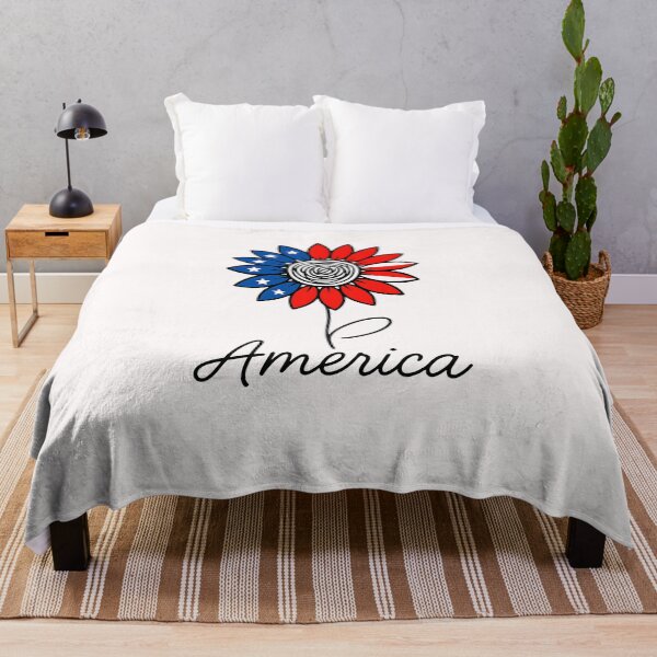 Artikelvorschau, Sonnenblume Amerikanische Flagge 4. Juli Frauen Männer USA entworfen und verkauft von TalalosART.