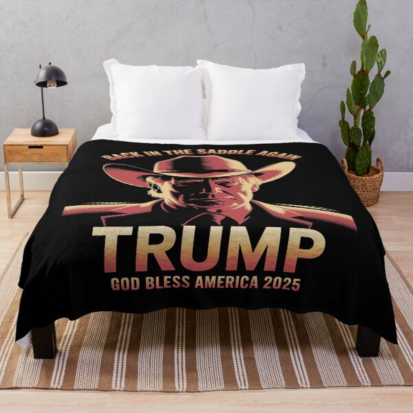 Item preview, Donald J. Trump Cowboy is Back in the Saddle Again 2025 designed and sold by Nekusa.