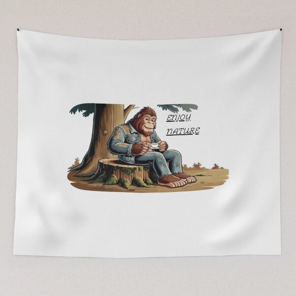 Item preview, Bigfoot Enjoy Nature designed and sold by CampfireSupplyCo.