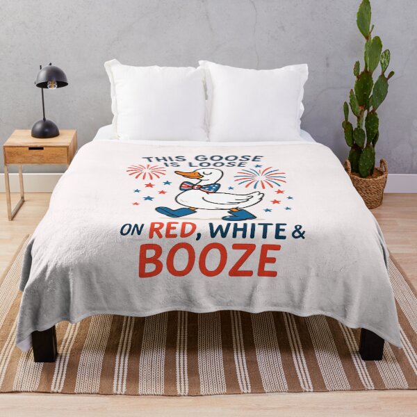 Item preview, This Goose is Loose For The Red White And Booze 4th of July designed and sold by TalalosART.