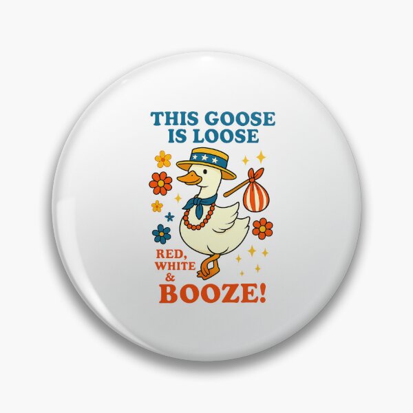 Item preview, This Goose Is Loose Red White And Boze Goose 4th Of July designed and sold by TalalosART.