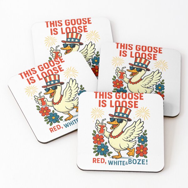 Item preview, This Goose Is Loose Red White And Boze Goose 4th Of July  designed and sold by TalalosART.