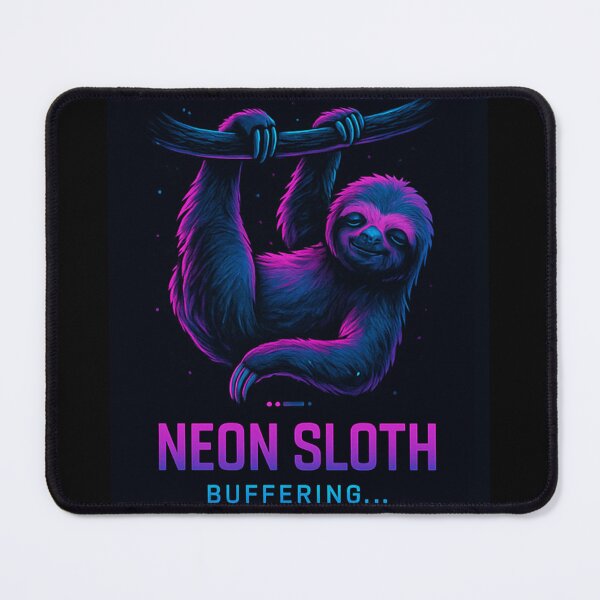 Item preview, Neon Sloth – Buffering... designed and sold by DAYandMONTH.