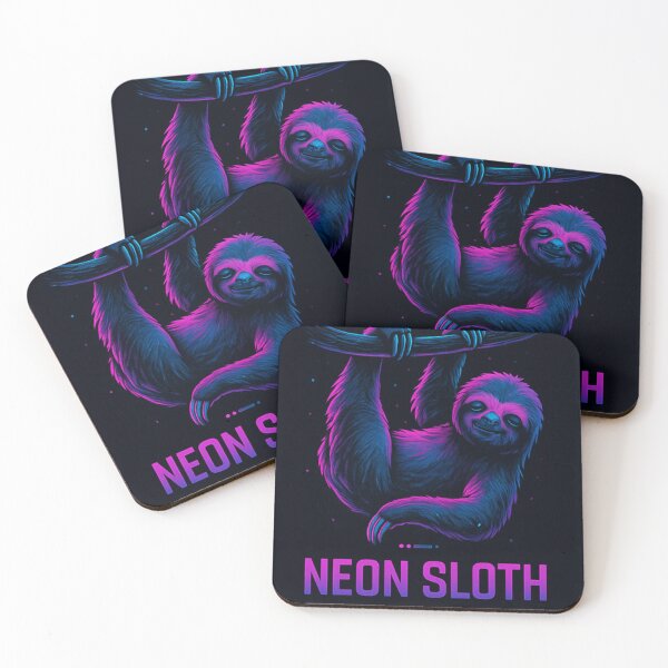 Item preview, Neon Sloth – Buffering... designed and sold by DAYandMONTH.