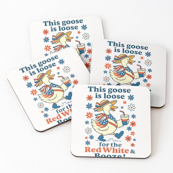 Item preview, This Goose Is Loose Red White And Boze Goose 4th Of July designed and sold by TalalosART.