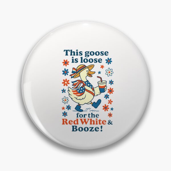 Item preview, This Goose Is Loose Red White And Boze Goose 4th Of July designed and sold by TalalosART.