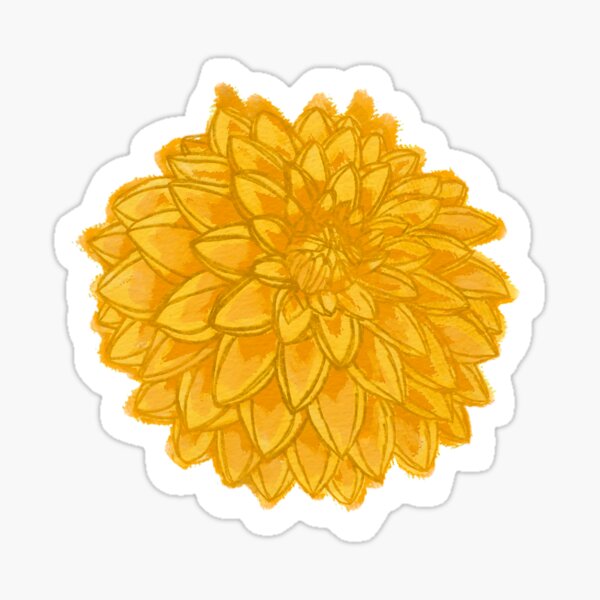 Item preview, Yellow Dahlia designed and sold by Ember-and-Ivy.