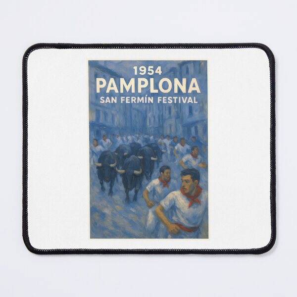 Item preview, 1954 Pamplona San Fermin Festival Poster designed and sold by retrographics.