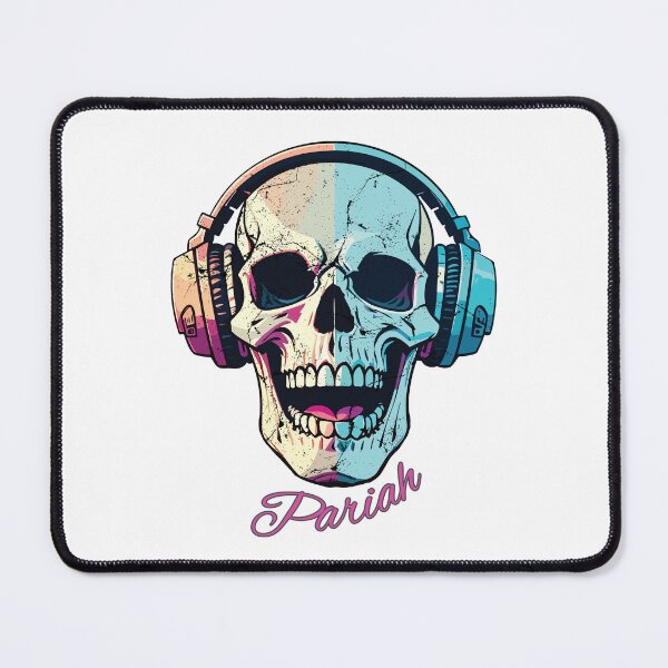 Item preview, Pariah Skull with Headphones – Punk Vaporwave Music Outcast designed and sold by UNK-Fatigues.