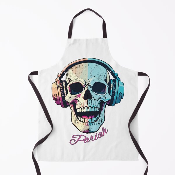 Item preview, Pariah Skull with Headphones – Punk Vaporwave Music Outcast designed and sold by UNK-Fatigues.