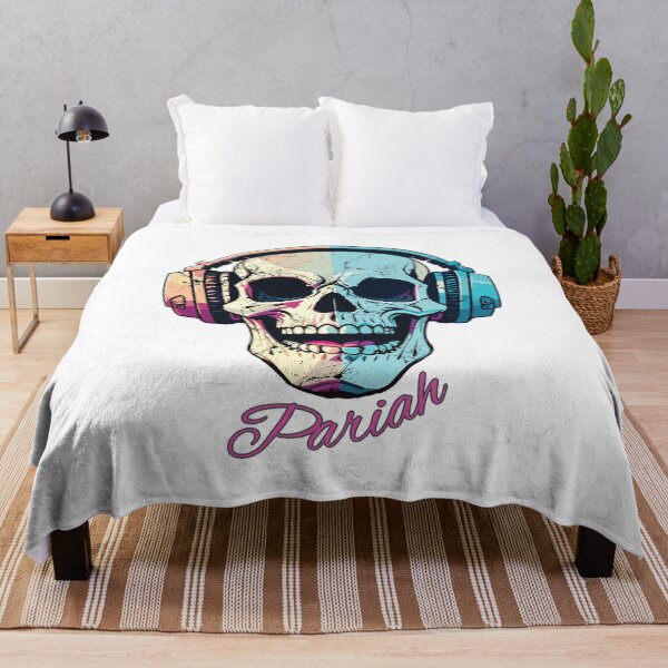 Item preview, Pariah Skull with Headphones – Punk Vaporwave Music Outcast designed and sold by UNK-Fatigues.