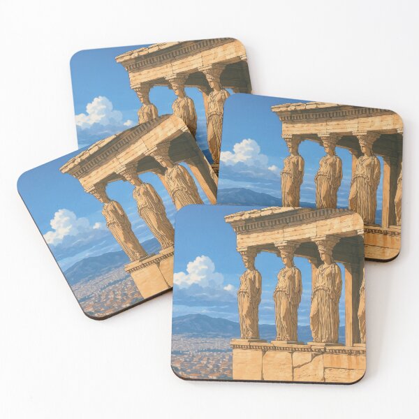 Item preview, The Caryatids at Athens Acropolis designed and sold by KAI-Studio.