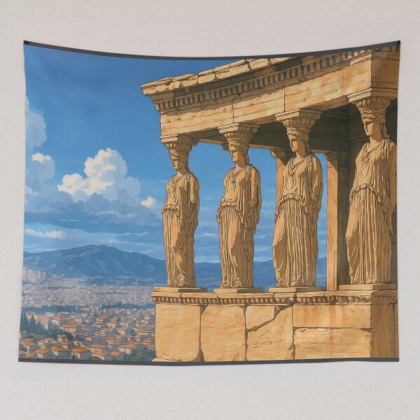 Item preview, The Caryatids at Athens Acropolis designed and sold by KAI-Studio.