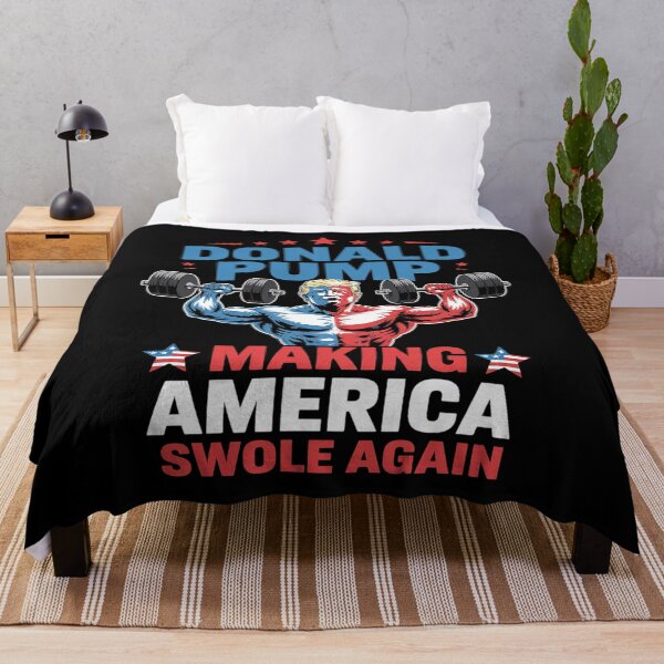 Item preview, Donald Pump Swole America Trump Weight Lifting Gym Fitness designed and sold by Nekusa.