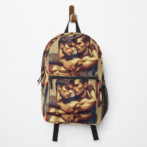 Item preview, Gay Couple Purana Din Indian Fusion Devoted Love LGBTQ Gay Pride Graphic Design designed and sold by ItsAKinkThing.