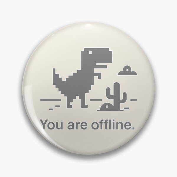 Item preview, Offline Dinosaur Minimalist Meme designed and sold by Patternicity.