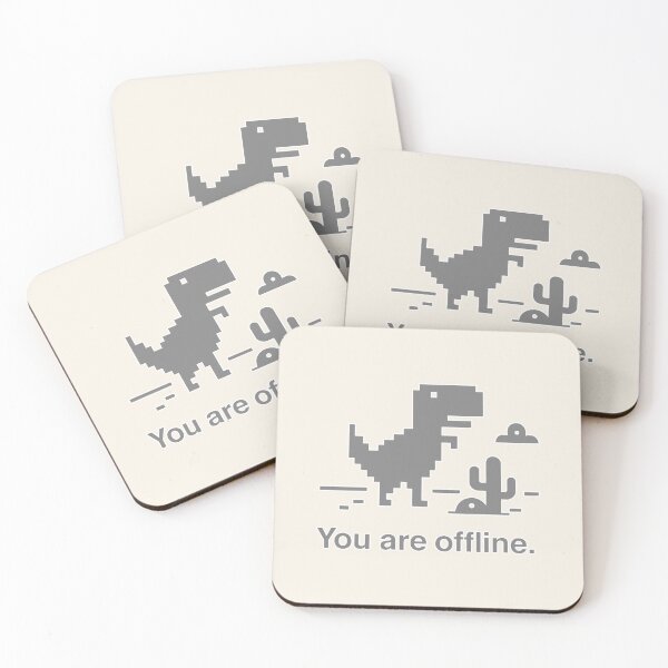 Item preview, Offline Dinosaur Minimalist Meme designed and sold by Patternicity.
