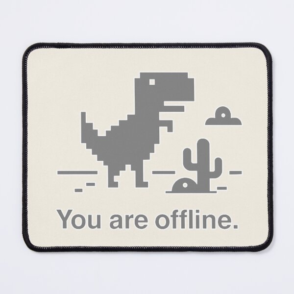Item preview, Offline Dinosaur Minimalist Meme designed and sold by Patternicity.