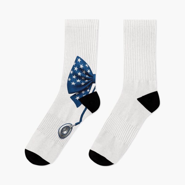 Item preview, USA Flag Stethoscope Coquette Bow RN Nurse 4th Of July designed and sold by MOHITSALVI.