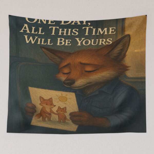 Item preview, One Day, All This Time Will Be Yours – Fox Parent Art designed and sold by Neovibe Print.