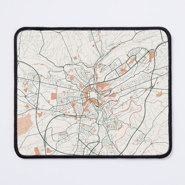 Item preview, Luxembourg City Map - Bohemian designed and sold by deMAP.