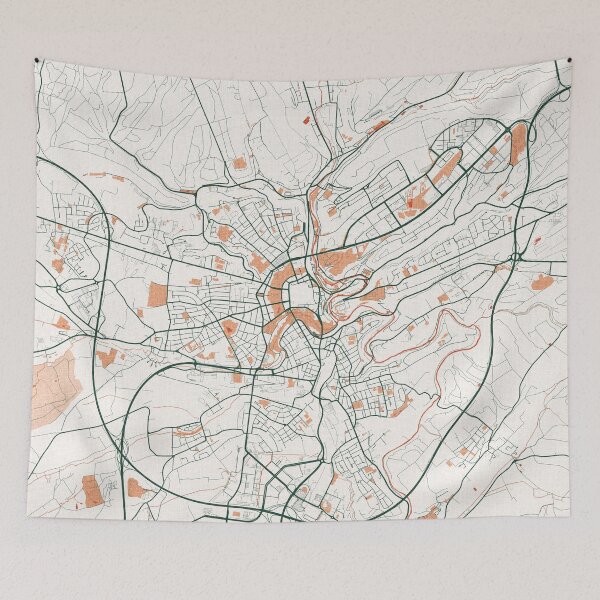 Item preview, Luxembourg City Map - Bohemian designed and sold by deMAP.