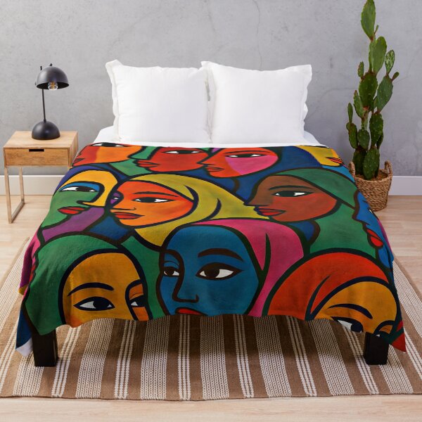 Item preview, Spectrum of Sisterhood: Abstract Faces of Unity designed and sold by K3DreamKreation.