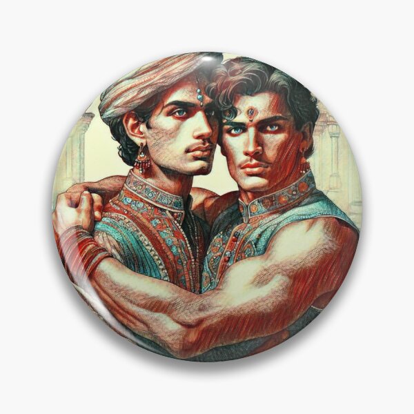 Item preview, Gay Love Purana Din Indian Fusion My Love Is Yours. LGBTQ Gay Pride Graphic Design designed and sold by ItsAKinkThing.