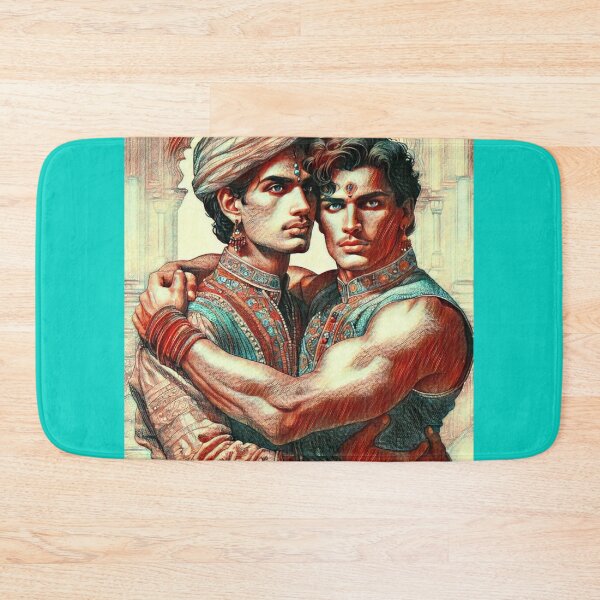 Item preview, Gay Love Purana Din Indian Fusion My Love Is Yours. LGBTQ Gay Pride Graphic Design designed and sold by ItsAKinkThing.