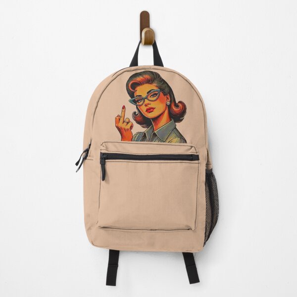 Item preview, Respectfully - Retro Woman Showing Middle Finger designed and sold by Vicky021.