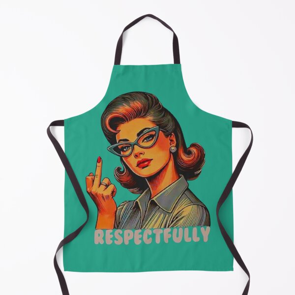 Item preview, Respectfully - Retro Woman Showing Middle Finger designed and sold by Vicky021.