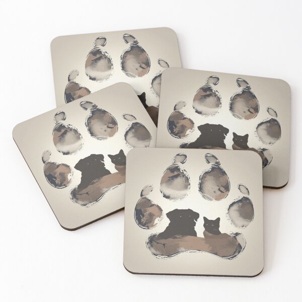 Item preview, Adorable Dog and Cat Art – Cute & Funny Pet Lover Gift designed and sold by dog&cat.