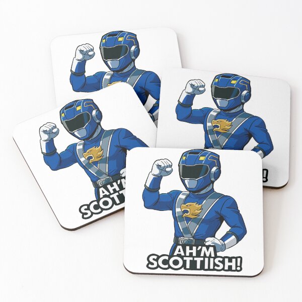 Item preview, Pegatina "Soy escocés" de Flynn A. McAllistair RPM Blue Ranger designed and sold by Fresh Oshi Pressed.