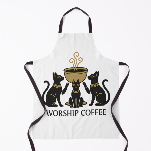 Item preview, Cat Worship Coffee – Ancient Cat God and Sacred Cup Design - Cute Coffee Lover Design designed and sold by Anna T..